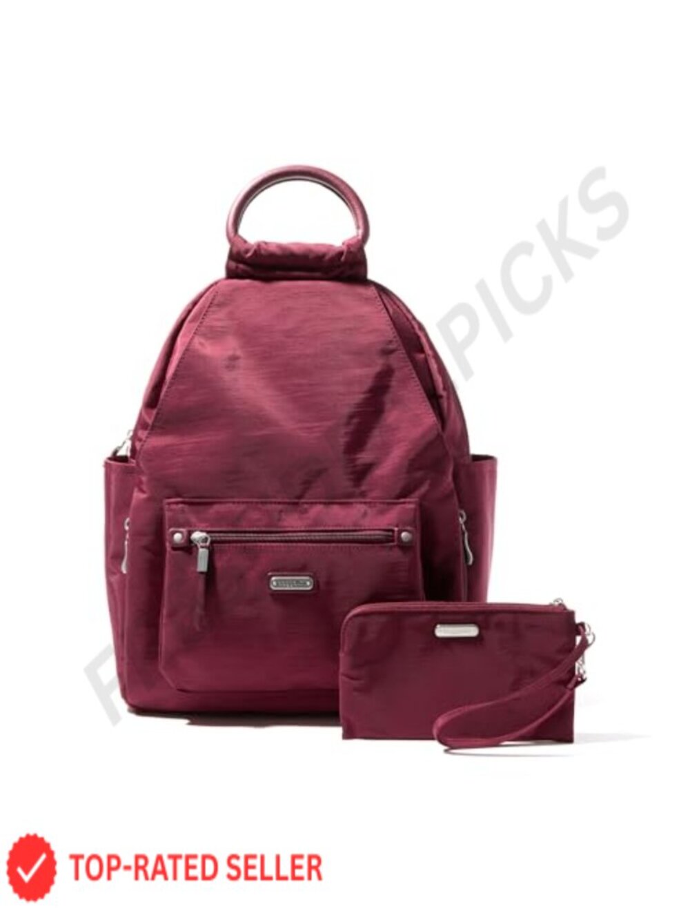 Baggallini All Day Backpack RFID Wristlet Nylon Lightweight Travel